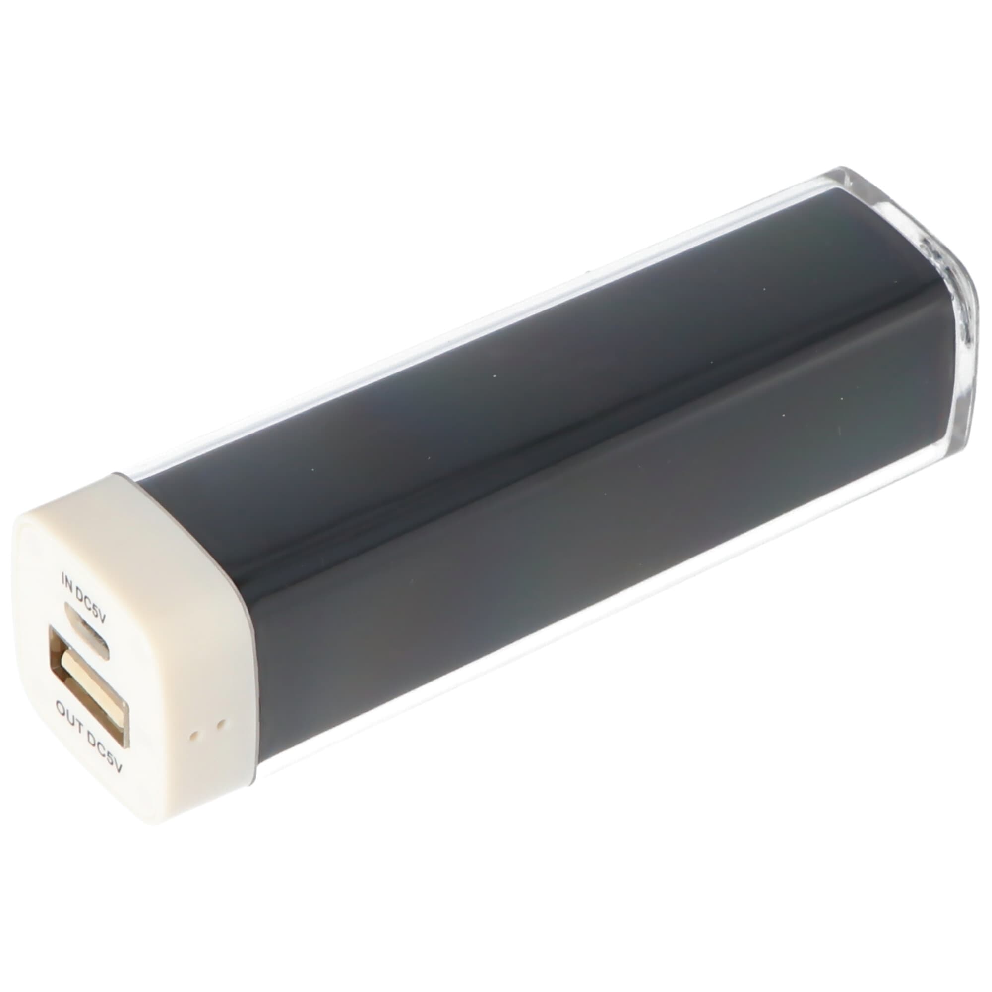 Batterie Powerbank Li-ion avec 2200mAh avec boîtier noir