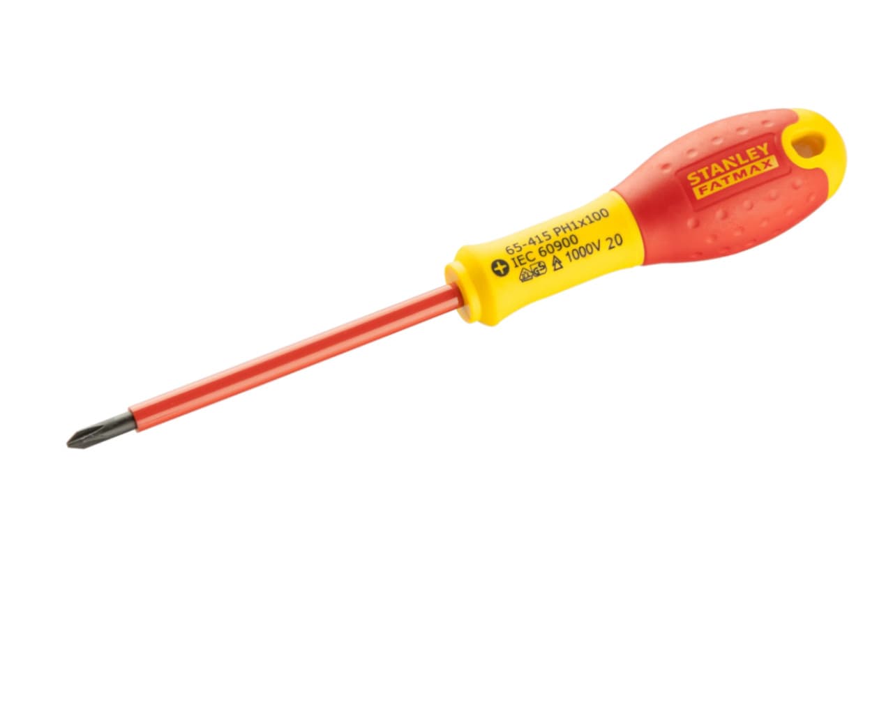 Tournevis phillips PH1 x 100mm isolé 1000V STANLEY Fatmax